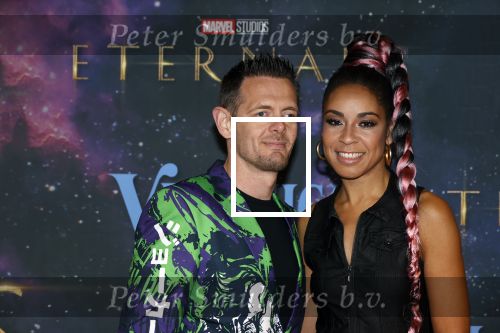 Amsterdam 2 november 2021
Premiere Eternal van Marvel in Pathe Noord.
Amara Onwuka met partner