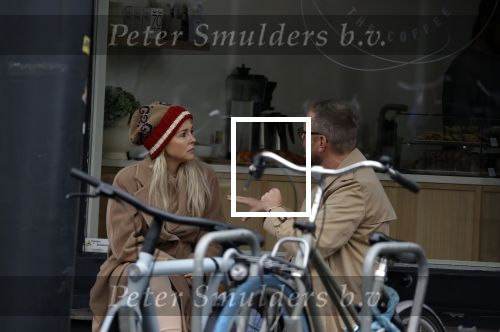 Amsterdam 26 oktober 2021
Chantal janzen met een kennis bij koffiehuisje in Amsterdam zuid