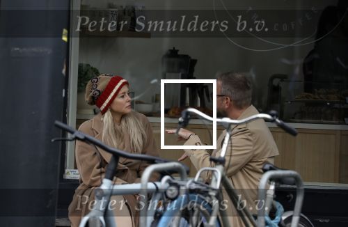 Amsterdam 26 oktober 2021
Chantal janzen met een kennis bij koffiehuisje in Amsterdam zuid