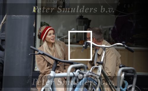 Amsterdam 26 oktober 2021
Chantal janzen met een kennis bij koffiehuisje in Amsterdam zuid