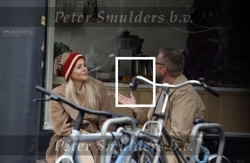 Amsterdam 26 oktober 2021
Chantal janzen met een kennis bij koffiehuisje in Amsterdam zuid