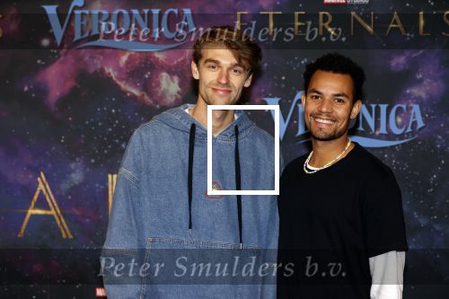 Amsterdam 2 november 2021
Premiere Eternal van Marvel in Pathe Noord.
Ridder van Kooten met partner Mitch Wolterink