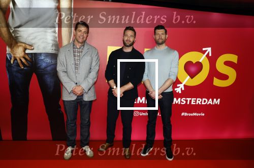 Amsterdam 23 oktober 2022
Premiere film BROS in Tuschinski. 
Billy Eichner Luke Macfarlane en Nicholas Stoller