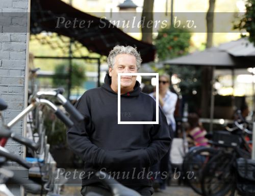 Amsterdam 31 oktober 2022
Dirk Zeelenberg met een kennis in Amsterdam zuid.