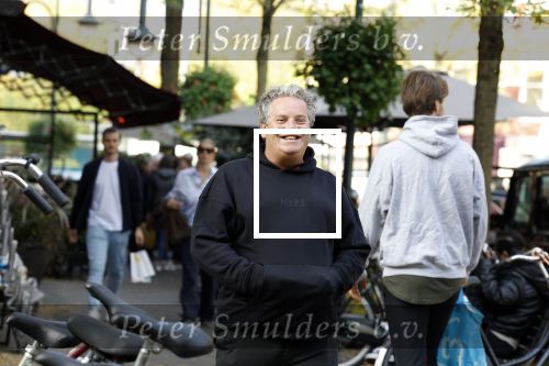 Amsterdam 31 oktober 2022
Dirk Zeelenberg met een kennis in Amsterdam zuid.