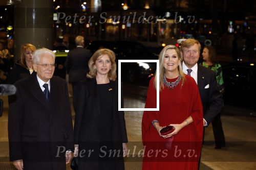 Amsterdam 10 november 2022
De president van Italie Sergio Mattarella ontvangt Koning Willem Alexander en koningin Maxima bij concertgebouw.