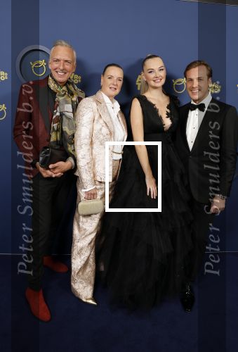 Amsterdam 6 oktober 2022
Uitreiking televizierring 2022 in carre .
Martien Meiland en Erica Meiland samen met Maxime Meiland en haar man Leroy Molkenboer