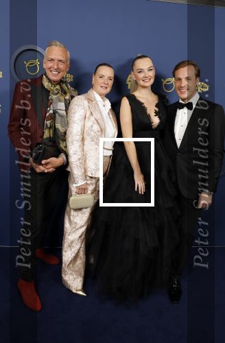 Amsterdam 6 oktober 2022
Uitreiking televizierring 2022 in carre .
Martien Meiland en Erica Meiland samen met Maxime Meiland en haar man Leroy Molkenboer