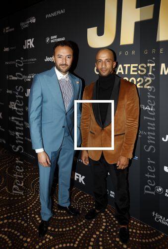 Amsterdam 27 oktober 2022
JFK Greatest man 2022 Gala in het Holland Casino.
Winnaar is Barry Hay. Nasrdin Dchar en Walid Benmbarek