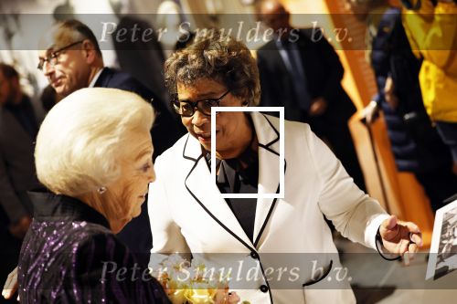 Amsterdam 13 oktober 2022
Prinses Beatrix opent de expositie van haar moeder prinses Juliana in de nieuwe kerk in Amsterdam. Noraly Beyer met prinses Beatrix