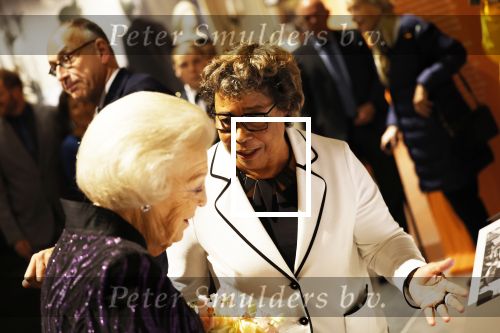 Amsterdam 13 oktober 2022
Prinses Beatrix opent de expositie van haar moeder prinses Juliana in de nieuwe kerk in Amsterdam. Noraly Beyer met prinses Beatrix