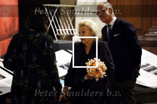 Amsterdam 13 oktober 2022
Prinses Beatrix opent de expositie van haar moeder prinses Juliana in de nieuwe kerk in Amsterdam.