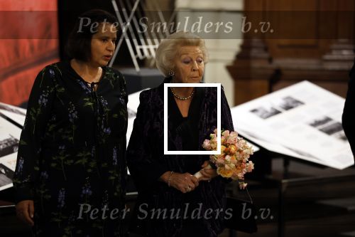Amsterdam 13 oktober 2022
Prinses Beatrix opent de expositie van haar moeder prinses Juliana in de nieuwe kerk in Amsterdam.