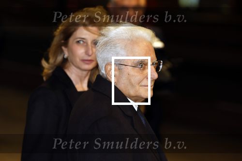 Amsterdam 10 november 2022
De president van Italie Sergio Mattarella ontvangt Koning Willem Alexander en koningin Maxima bij concertgebouw.
