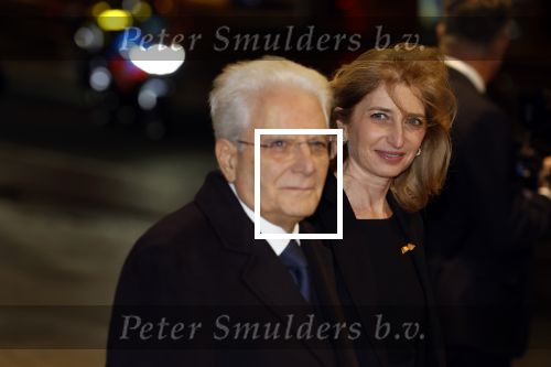 Amsterdam 10 november 2022
De president van Italie Sergio Mattarella ontvangt Koning Willem Alexander en koningin Maxima bij concertgebouw.