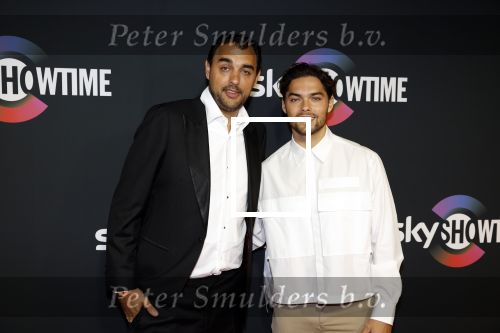 Amsterdam 3 november 2022
Rode loper ivm met nieuwe streamingsdienst Sky showtime bij westergasfabriek. Bobby Boermans en Thijs Boerma
