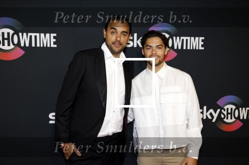 Amsterdam 3 november 2022
Rode loper ivm met nieuwe streamingsdienst Sky showtime bij westergasfabriek. Bobby Boermans en Thijs Boerma