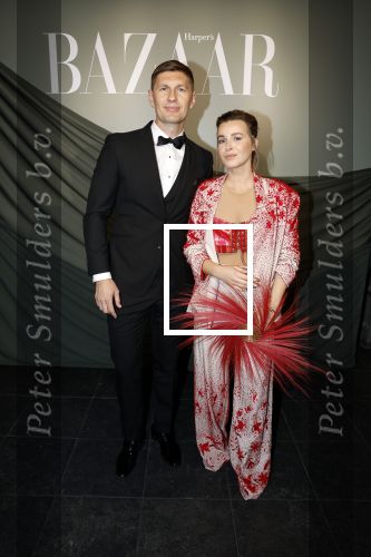 Amsterdam 14 november 2022
Gala van Harpers Bazaar in Amsterdam centrum.
Victoria Koblenko en haar man Evgeniy Levchenko