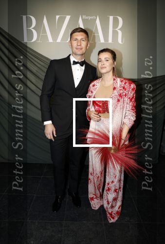 Amsterdam 14 november 2022
Gala van Harpers Bazaar in Amsterdam centrum.
Victoria Koblenko en haar man Evgeniy Levchenko