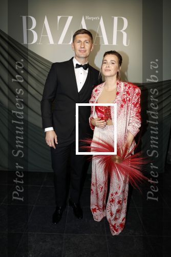 Amsterdam 14 november 2022
Gala van Harpers Bazaar in Amsterdam centrum.
Victoria Koblenko en haar man Evgeniy Levchenko