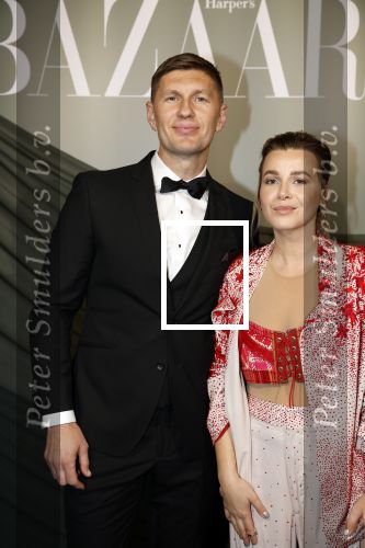Amsterdam 14 november 2022
Gala van Harpers Bazaar in Amsterdam centrum.
Victoria Koblenko en haar man Evgeniy Levchenko