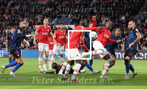 Eindhoven, 3 Oktober 2023
Championsleague PSV-Sevilla, eindstand 2-2
Armel Bella-Kotchap en Jordan Teze