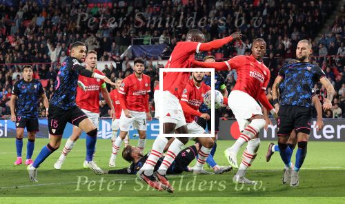 Eindhoven, 3 Oktober 2023
Championsleague PSV-Sevilla, eindstand 2-2
Armel Bella-Kotchap en Jordan Teze