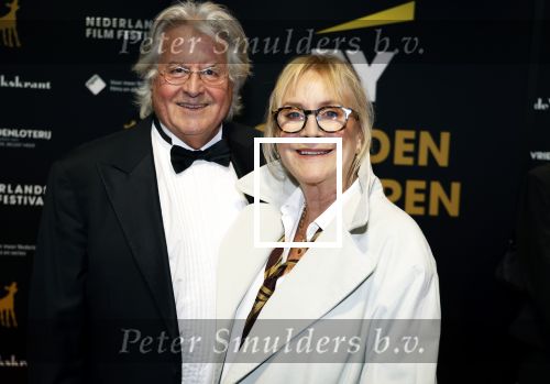 Utrecht 29 september 2023
Uitreiking gouden kalveren in de schouwburg van Utrecht. Beppie Melissen met haar partner Ernst Weil