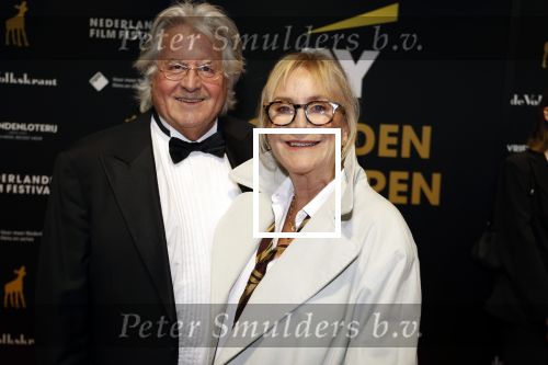 Utrecht 29 september 2023
Uitreiking gouden kalveren in de schouwburg van Utrecht. Beppie Melissen met haar partner Ernst Weil