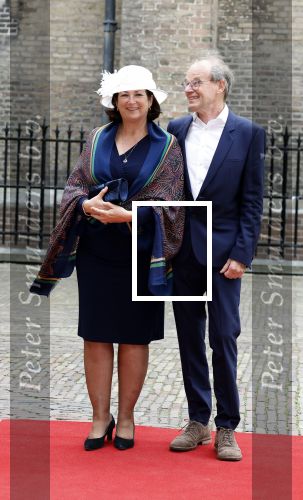 Den Haag 19 september 2023
Prinsjesdag 2023 . Aankomst van de ministers met partners en Staatsecretarissen met partners op het binnenhof. Conny Helder met man