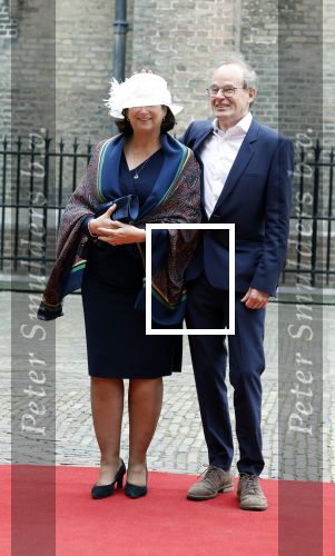 Den Haag 19 september 2023
Prinsjesdag 2023 . Aankomst van de ministers met partners en Staatsecretarissen met partners op het binnenhof. Conny Helder met man