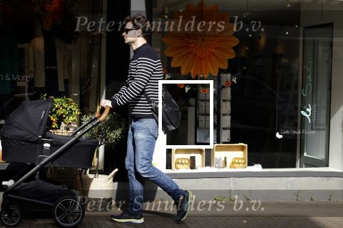 Abcoude 6 oktober 2023
Dexter v d Voorn achter de kinderwagen