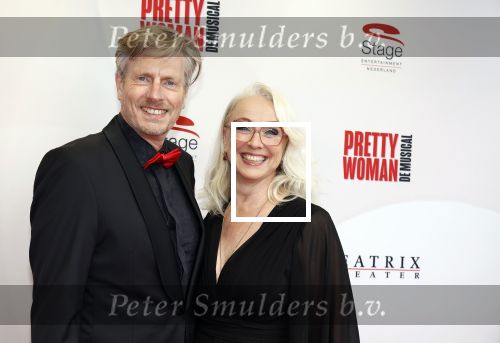 Utrecht 8 oktober 2023
Premiere Pretty Woman in het Beatrixtheater in Utrecht. Ellen Evers met man