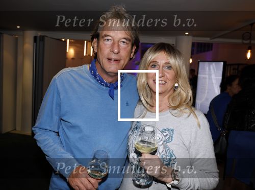 Hilversum 7 oktober 2023
Presentatie nieuwe magazine van Nicole des Bouvrie bij  Theater Gooiland. Frank Halters met partner