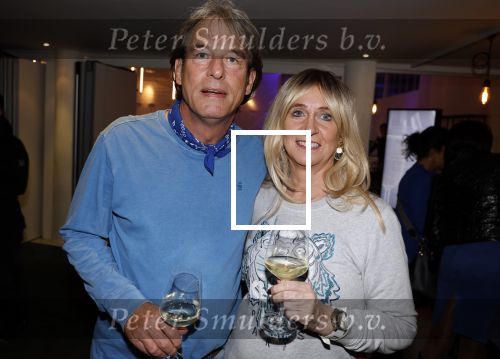 Hilversum 7 oktober 2023
Presentatie nieuwe magazine van Nicole des Bouvrie bij  Theater Gooiland. Frank Halters met partner