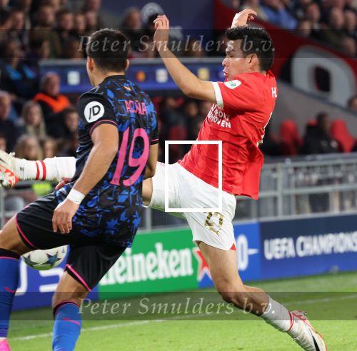Eindhoven, 3 Oktober 2023
Championsleague PSV-Sevilla, eindstand 2-2
Hirving Lozano