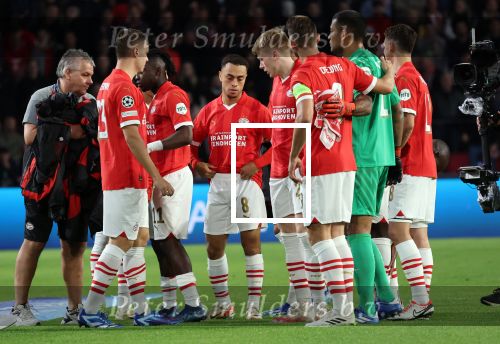 Eindhoven, 3 Oktober 2023
Championsleague PSV-Sevilla, eindstand 2-2
oey Veerman Johan Bakayoko Sergino Dest Jerdy Schouten Luuk de Jong Walter Benitez en Olivier Boscagli