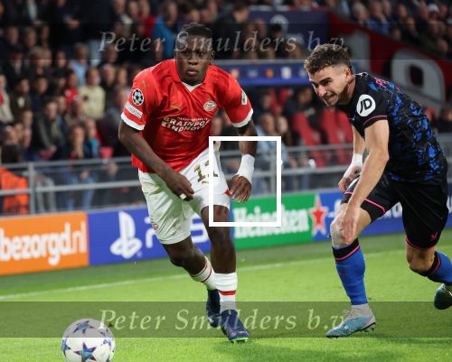 Eindhoven, 3 Oktober 2023
Championsleague PSV-Sevilla, eindstand 2-2
Johan Bakayoko met Adria Pedrosa