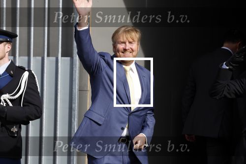 Amsterdam 5 oktober 2023
Koning Willem Alexander arriveert bij koninklijk paleis op de dam en staat de pers te woord ivm lidsmaatschap Prins Bernhard aan partij van Adolf Hitler