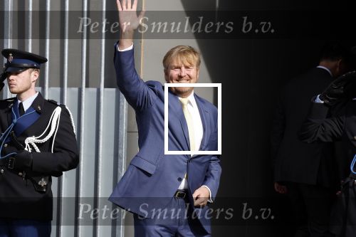 Amsterdam 5 oktober 2023
Koning Willem Alexander arriveert bij koninklijk paleis op de dam en staat de pers te woord ivm lidsmaatschap Prins Bernhard aan partij van Adolf Hitler