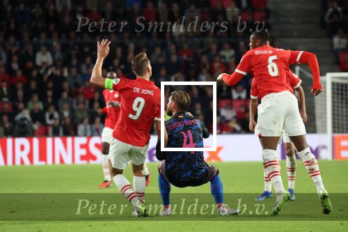 Eindhoven, 3 Oktober 2023
Championsleague PSV-Sevilla, eindstand 2-2
Luuk de Jong en Sergio Ramos