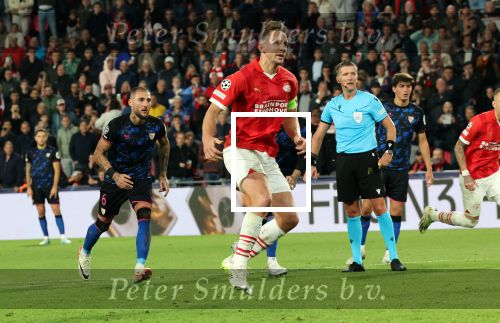 Eindhoven, 3 Oktober 2023
Championsleague PSV-Sevilla, eindstand 2-2
Luuk de Jong scoort 1-1 met penalty