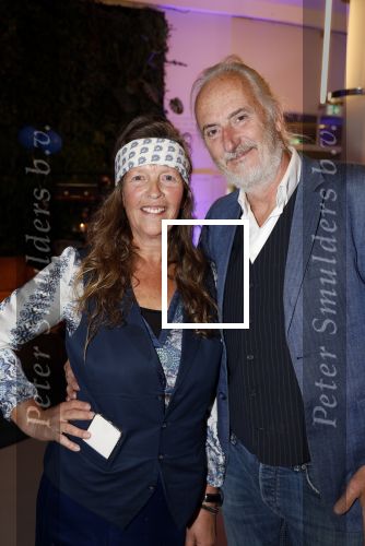 Hilversum 7 oktober 2023
Presentatie nieuwe magazine van Nicole des Bouvrie bij  Theater Gooiland. Nicole des Bouvrie met partner