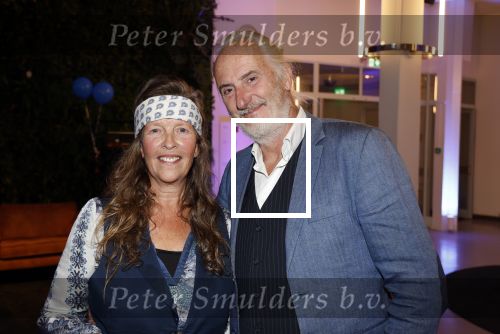 Hilversum 7 oktober 2023
Presentatie nieuwe magazine van Nicole des Bouvrie bij  Theater Gooiland. Nicole des Bouvrie met partner