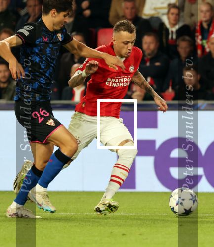 Eindhoven, 3 Oktober 2023
Championsleague PSV-Sevilla, eindstand 2-2
Noa Lang en Juanlu