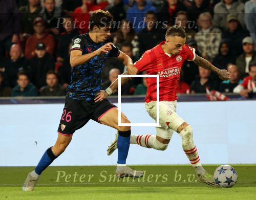 Eindhoven, 3 Oktober 2023
Championsleague PSV-Sevilla, eindstand 2-2
Noa Lang en Juanlu
