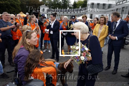 Soestdijk 7 oktober 2023
Prinses Beatrix is bij de walk voor het spierfonds waarvan de finish bij Paleis Soestdijk is.