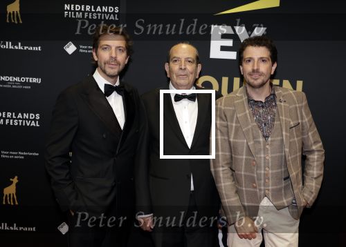 Utrecht 29 september 2023
Uitreiking gouden kalveren in de schouwburg van Utrecht. Ramsey Nasr met zijn vader en broer Shariff Nasr