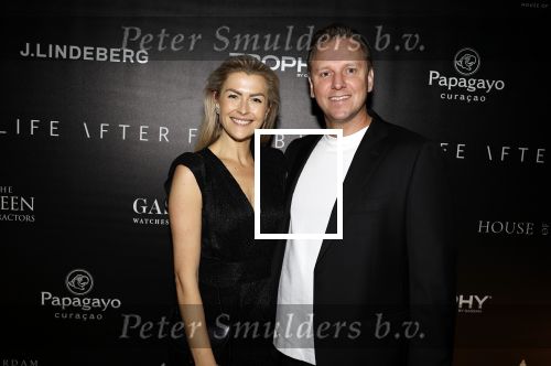 Amsterdam 30 oktober 2023
Life after Football gala LAF in grand Hotel Krasnapolsky. Renee Gunning met man
