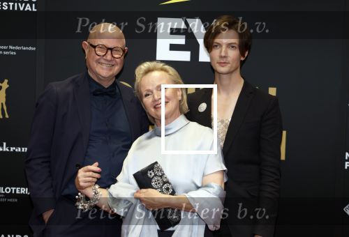 Utrecht 29 september 2023
Uitreiking gouden kalveren in de schouwburg van Utrecht. Renee Soutendijk met man Thed Lensen